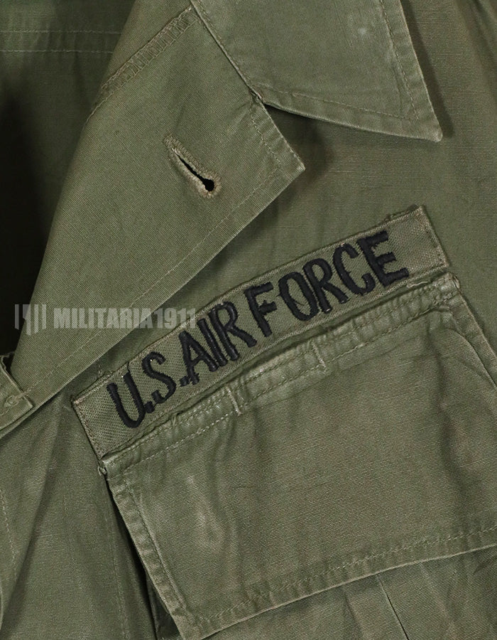 Real 1967 3rd Model Jungle Fatigue Jacket M-R Used USAF