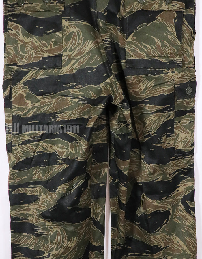 Real Silver Tiger Stripe Deadstock Pants US-M with tanning, etc.