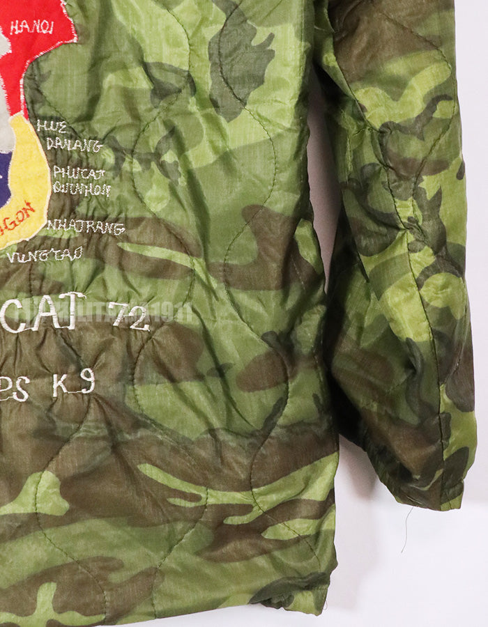 Civilian Souvenir Jacket PHU CAT 1971-1972 USAF K-9 Poncho Liner Jacket