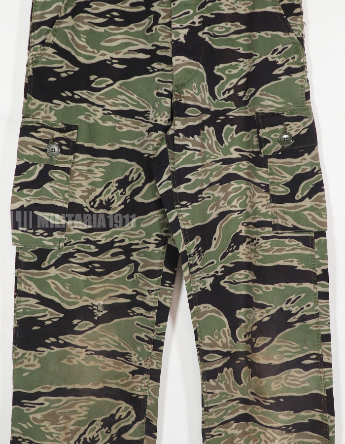 Real Late War Tiger Stripe Pants, faded, A-S used.