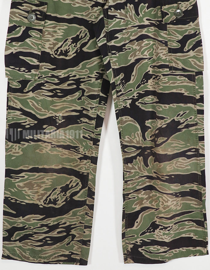 Real Late War Tiger Stripe Pants, faded, A-S used.