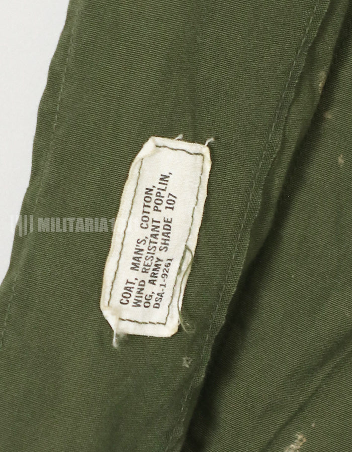 Real 2nd Model Jungle Fatigue Jacket, S-S, with patch attached afterwards, used.