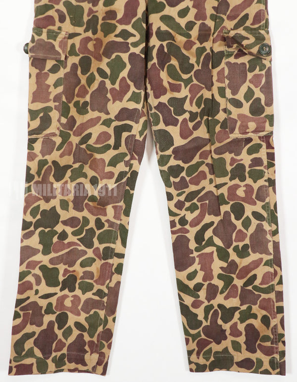 Real CIDG Beogum camouflage locally made duck hunter pants, used.