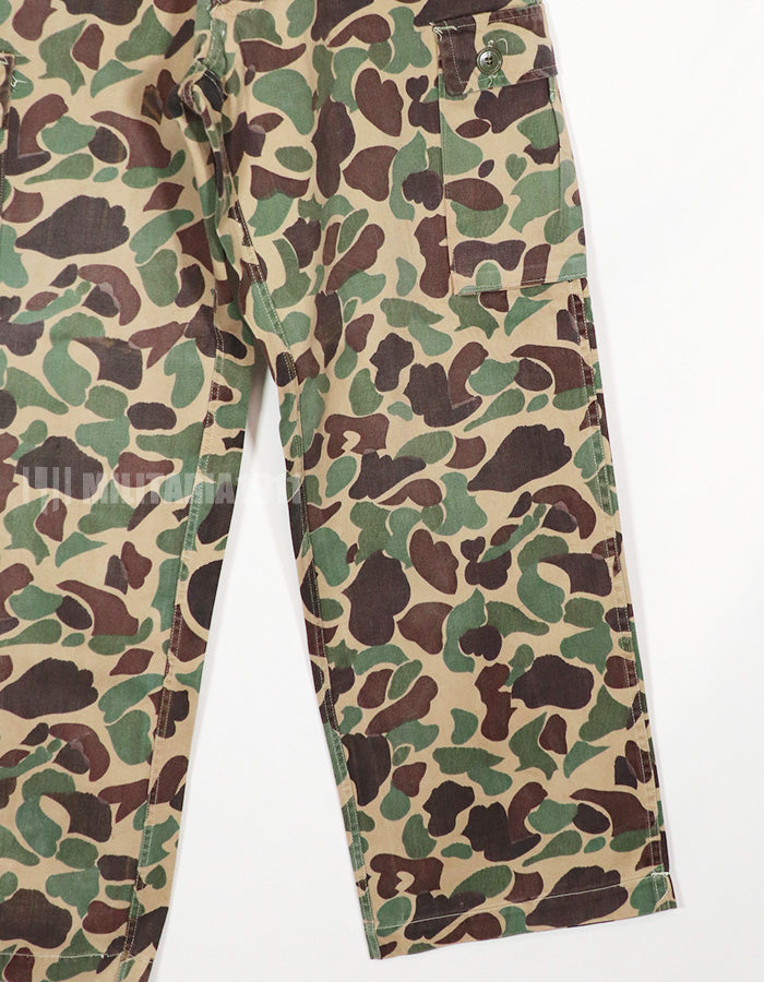 Real CIDG Beogum camouflage locally made duck hunter pants, used B