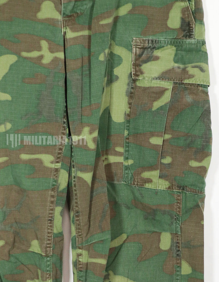 Real 1969 Ripstop ERDL Fatigue Pants Green Leaf Used Used Faded