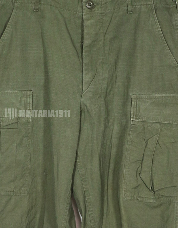 Real 1967 Ripstop 4th Model Jungle Fatigue Pants M-L Used