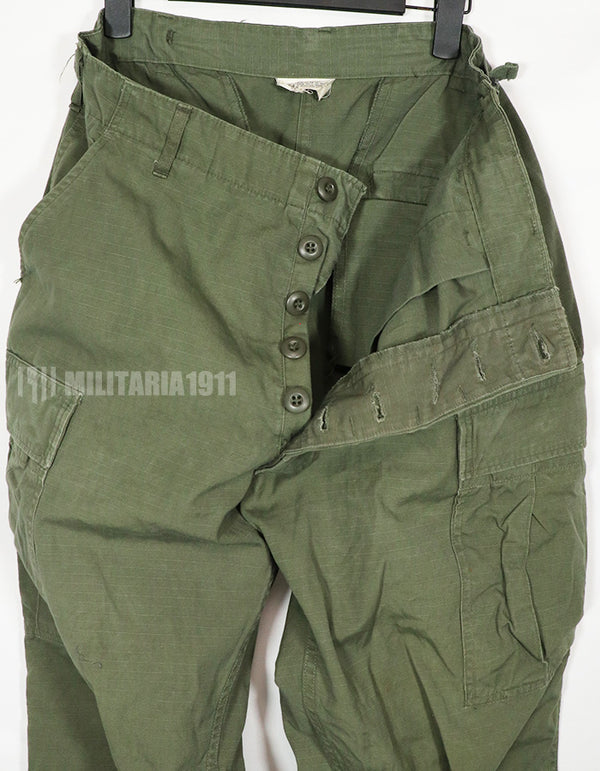 Real 1967 Ripstop 4th Model Jungle Fatigue Pants M-L Used