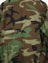 Original U.S. Army Woodland Camouflage Jacket with patches, 1990.