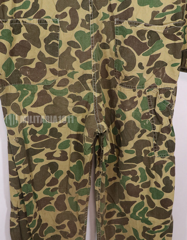 Civilian American Vintage Frogskin Camouflage Coveralls, Used.