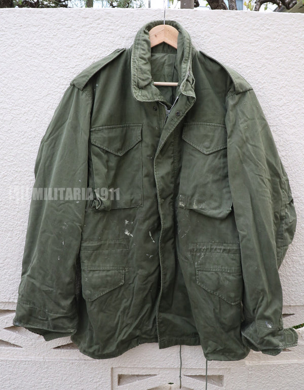 U.S. Army M65 field jacket, no label, stained, no liner.