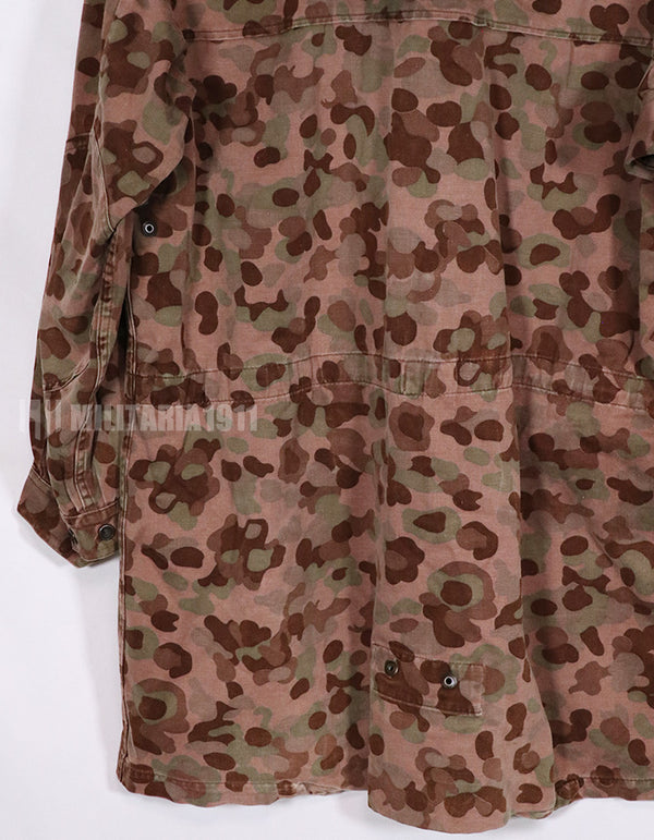 Real 1960s-1970s Austrian Army Camouflage Parka, used.