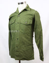 Original Utility Shirt OG-107, released, late 1960's, wartime lot, patch removed.