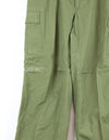 Original late model ripstop fabric jungle fatigues pants, L-S 1969, size adjustable.