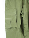 Original late model ripstop fabric jungle fatigues pants, L-S 1969, size adjustable.