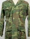 Original U.S. Army ERDL jungle fatigues, 1968 cotract, no size tag, stained.