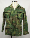 Original U.S. Army ERDL Jungle Fatigue Ripstop fabric, 1969, stained. Strong feeling of use