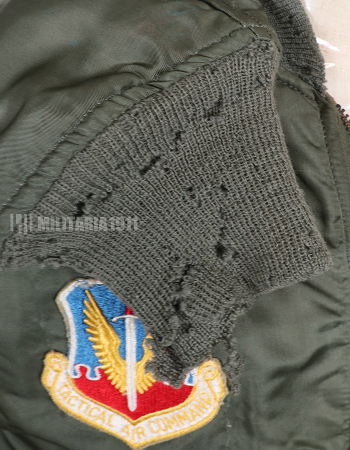 Real 1965 USAF L2-B flight jacket with patches (with later additions)