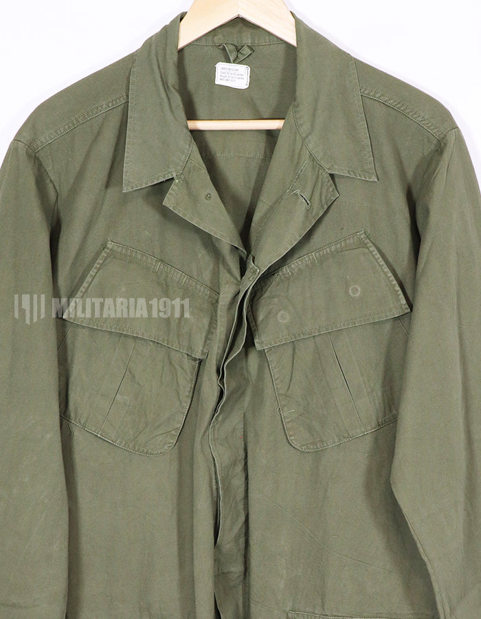 Real U.S. Army Jungle Fatigue 3rd Model Non-Ripstop L-R Jacket, 1967