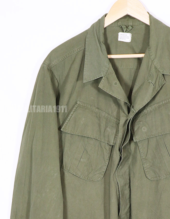 Real U.S. Army Jungle Fatigue 3rd Model Non-Ripstop L-R Jacket, 1967