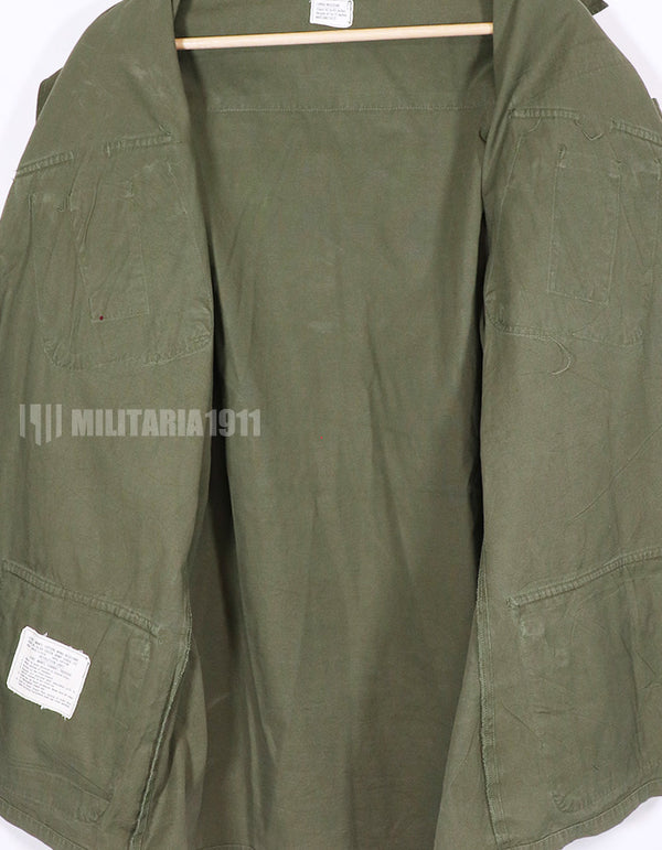 Real U.S. Army Jungle Fatigue 3rd Model Non-Ripstop L-R Jacket, 1967