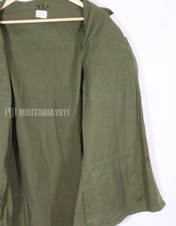 Real U.S. Army Jungle Fatigue 3rd Model Non-Ripstop L-R Jacket, 1967