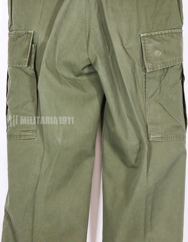 Real Jungle Fatigue pants, 2nd model, non ripstop fabric, used.