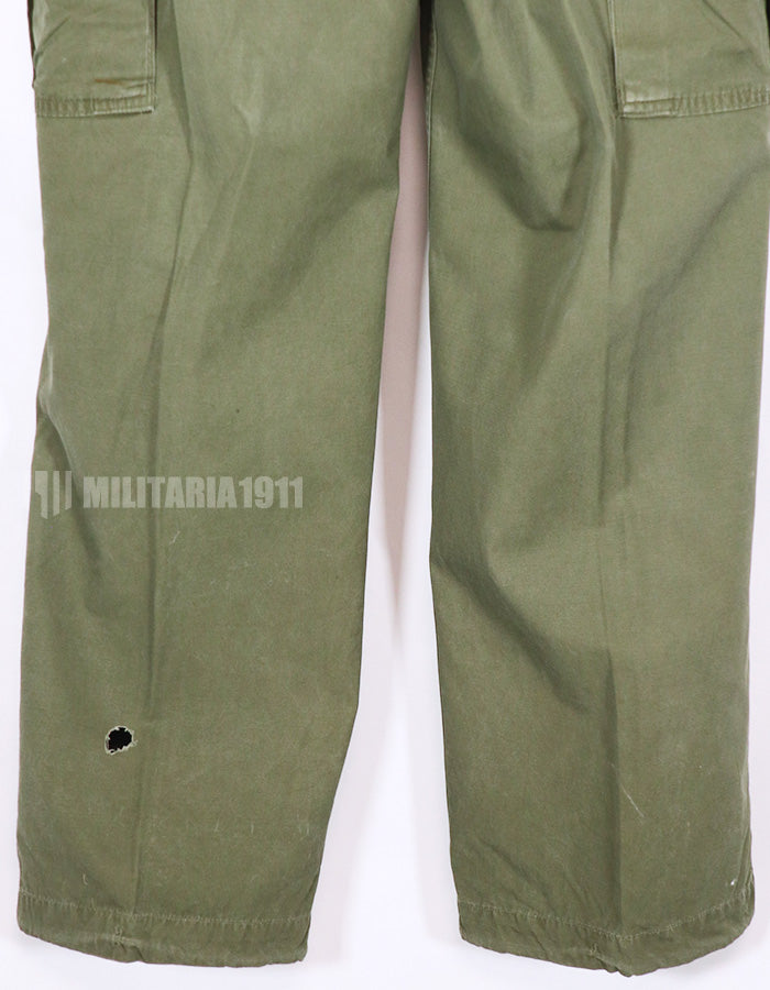 Real Jungle Fatigue pants, 2nd model, non ripstop fabric, used.