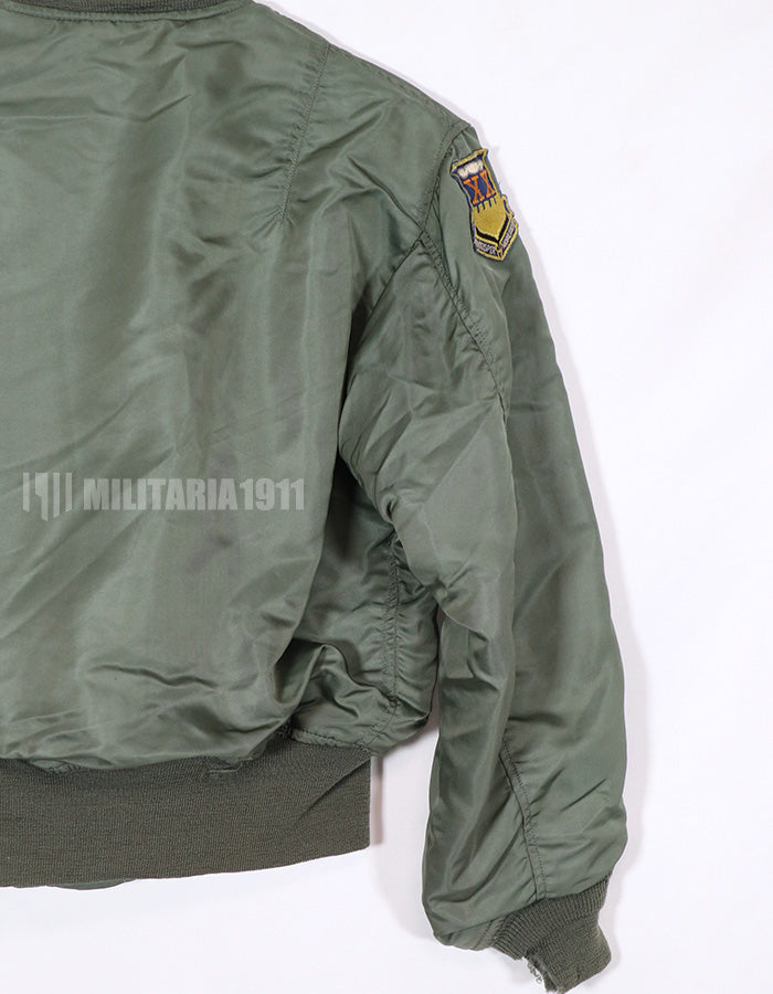 Real 1970 USAF L2-B flight jacket with patches (retrofitted)