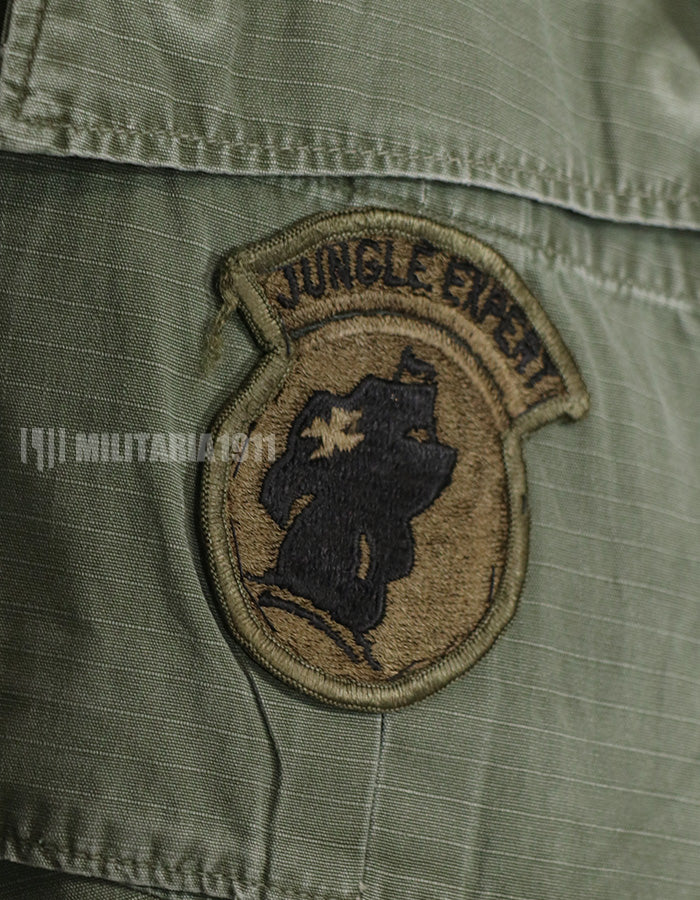 Real 1969 Late Model Jungle Fatigue 4th Ripstop with patch (retrofitted)