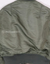 Real 1965 USAF L-2B flight jacket, knit restored, zipper damaged.