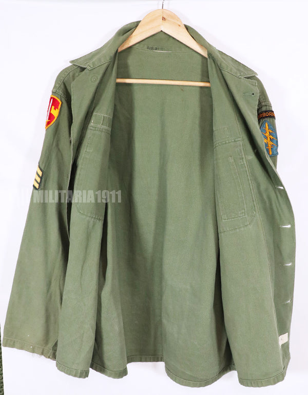 Real U.S. Army Utility Shirt with retrofit patch, used.