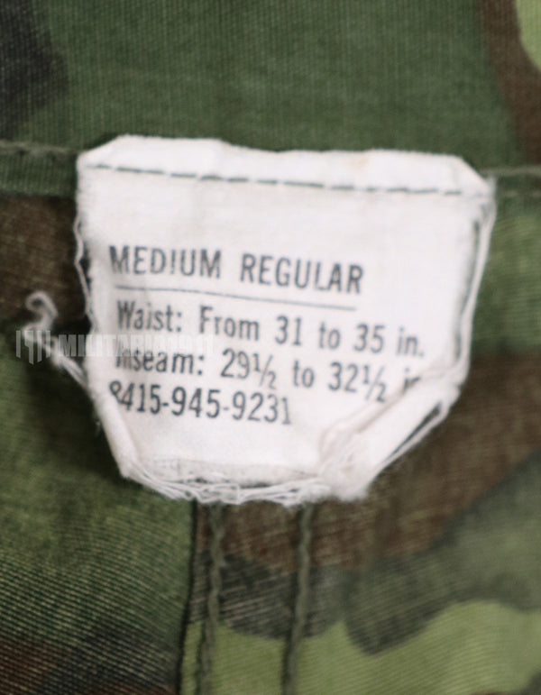 Real Poplin made (non-rip) ERDL Fatigue Pants without contract tag