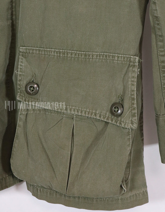 Real 1963 1st Model Jungle Fatigue Jacket, used, patch removed