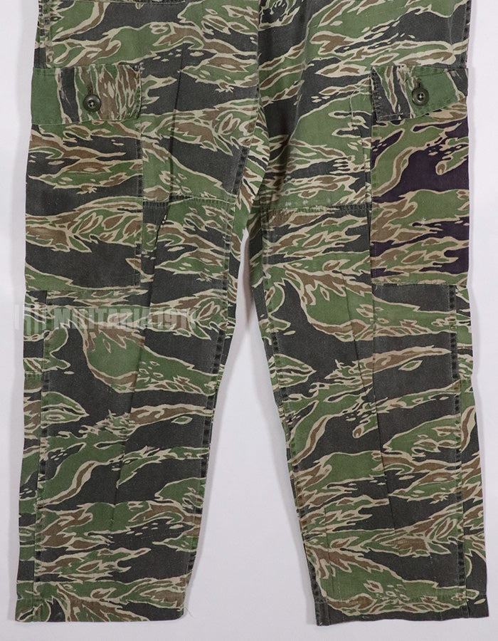 Real Late war lightweight tiger stripe pants, faded, very used.