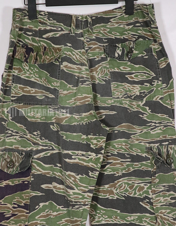 Real Late war lightweight tiger stripe pants, faded, very used.