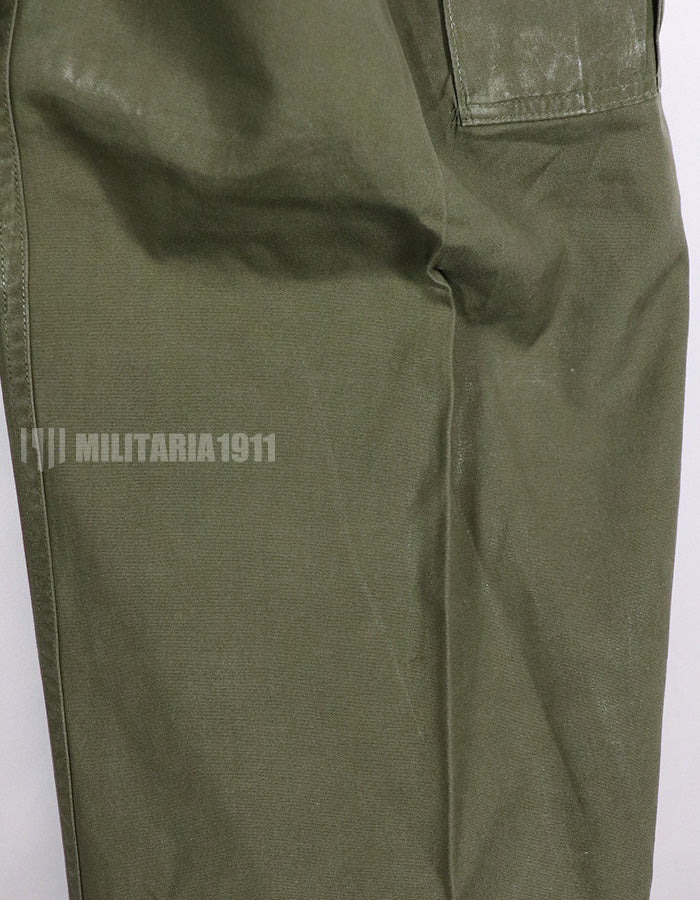 Real 1963 1st Model Jungle Fatigue Pants, long term storage, used.