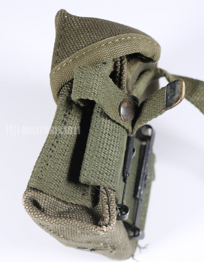 Real U.S. Army M16 A1 20-round magazine ammo pouch, almost unused.